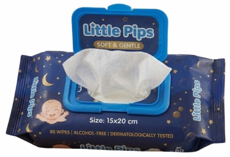 LittlePips Baby Wipes — 80 Pieces